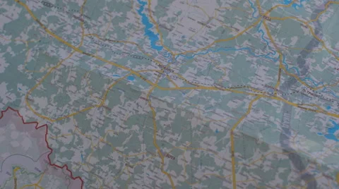 Paper Map Stock Footage 62416351