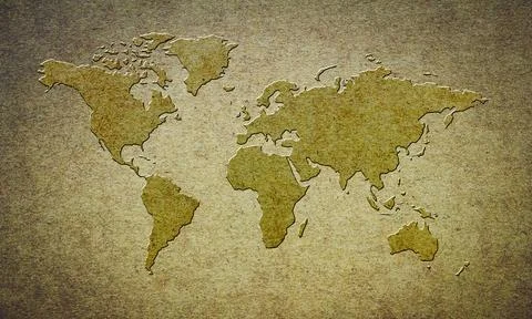 Paper map Stock Illustration