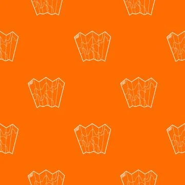 Paper map pattern vector orange 스톡 일러스트