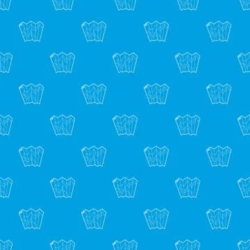 Paper map pattern vector seamless blue Illustrazione stock