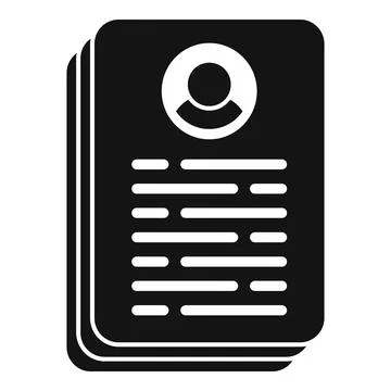 Paper marketing icon simple vector. Client customer Ilustración de archivo