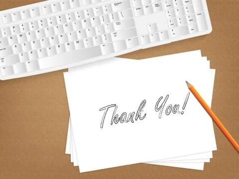 Paper message. Stock-Illustration