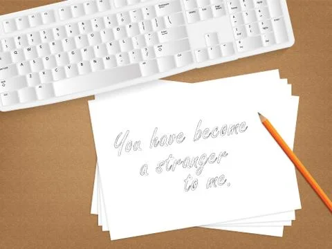 Paper message. 스톡 일러스트