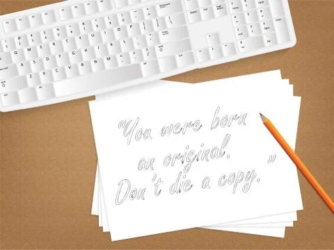 Paper message. Stock Illustration