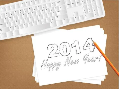 Paper message. Illustrazione stock