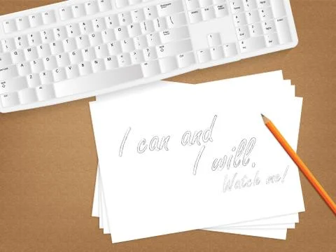 Paper message. 스톡 일러스트