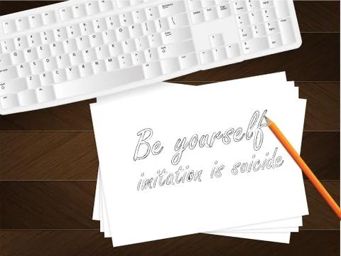 Paper message. Illustrazione stock