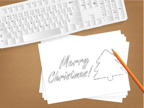 Paper message. Stock Illustration