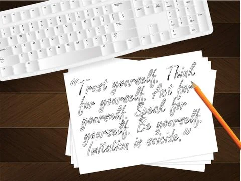 Paper message. 스톡 일러스트