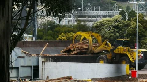 Paper mill Stock Footage 12438766