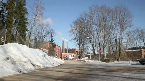 Paper mill Stock Footage 22024989