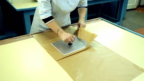 Paper mill test capacitor paper density Stock Footage 91222694