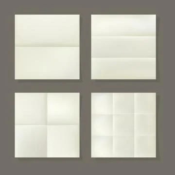 Paper mock-ups Illustrazione stock