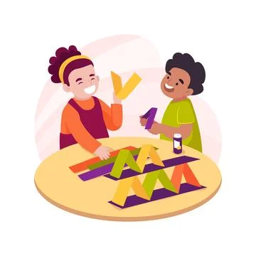 Paper modelling isolated cartoon vector illustration. Ilustración de archivo