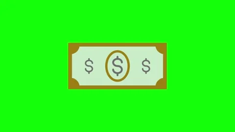 Paper Money animated icon. Stock Footage 322214616