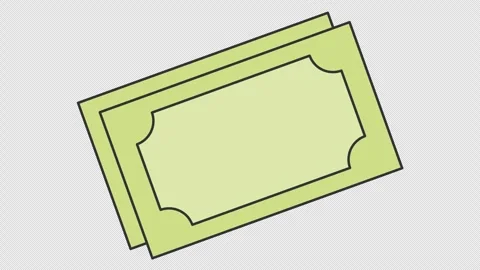 Paper money banknotes Vídeo Stock 342255075