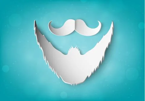 Paper mustache Stock Illustration