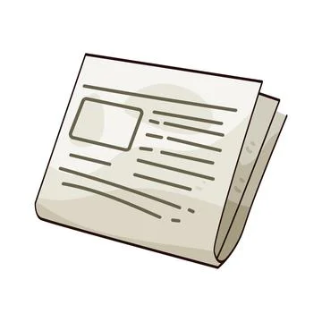 Paper newspaper illustration Stock Illustration