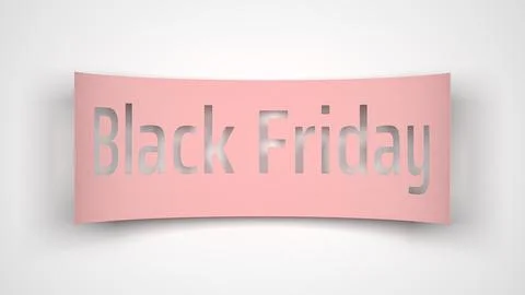 Paper note black friday Stock Illustration