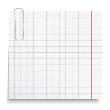 Paper Note with Clip Stock Illustration