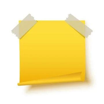 Paper note icon in flat style. Notebook with sticky paper vector illustrati.. Stock Illustration