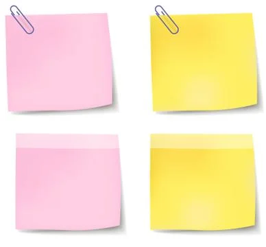 Paper note Stock Illustration