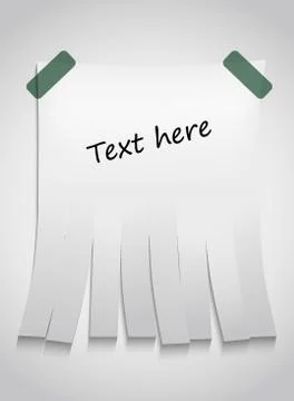 Paper note Stock Illustration