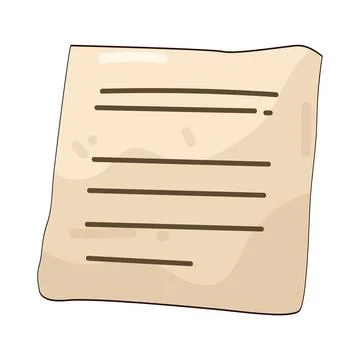 Paper note illustration Stock Illustration