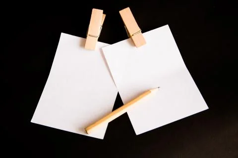 Paper note Foto stock