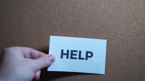 Paper note on the pin board Stock-Footage 98365786