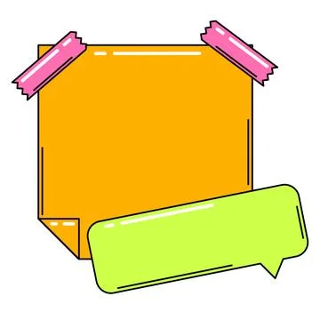 Paper note with pin. Frame or background for reminder. Illustrazione stock