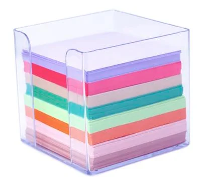 Paper note stack in a case Stock Photos