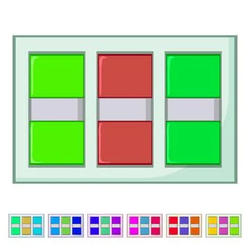Paper note sticker cartoon vector graphic sign Stock Illustration