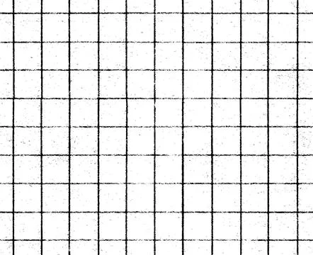 Paper with notebook grid for school notes, white poster with collage stickers Illustration