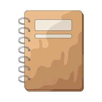 Paper notebook illustration Stock Illustration