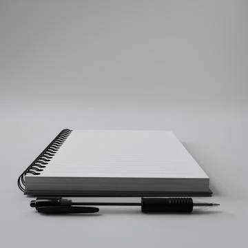 Paper notebook isolated on white background Stock Illustration