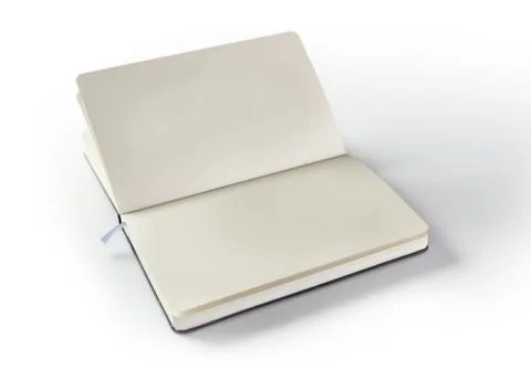 Paper notebook isolated on white background Stock Photos