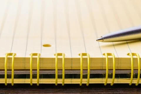 Paper notebook with pen 写真素材