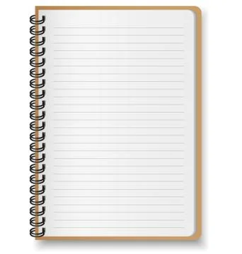 Paper notebook vector Stock Illustration