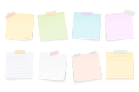 Paper Notes Stock Illustration