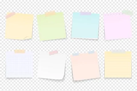 Paper Notes Stock Illustration