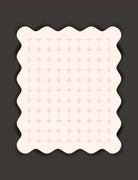 Paper notes stickers. Place for memo messages on paper sheets. Blank sticky Stock Illustration