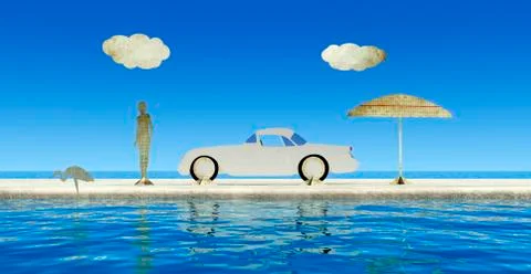 Paper objects Stock Illustration