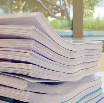 Paper in office Stock Photos
