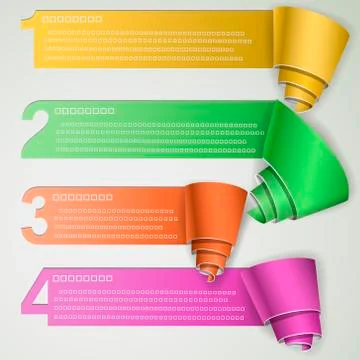 Paper options template Stock Illustration