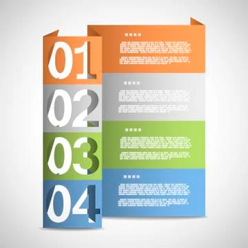 Paper options template Stock Illustration