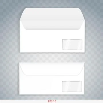 Paper or cardboard envelope Stock Illustration