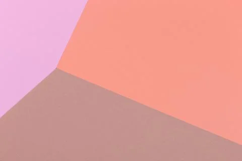 Paper orange, pink, brown empty background, geometrically located. Color blan Stock Illustration