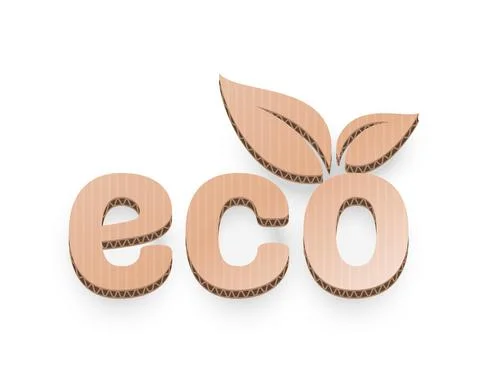 Paper organic leaf of a tree, icon on a white background. Vector Stock Illustration