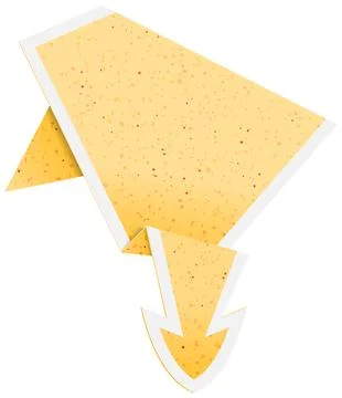 Paper Origami Arrow Stock Illustration